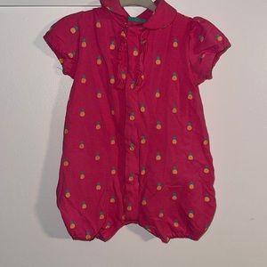 Pink romper with Pineapples 🍍